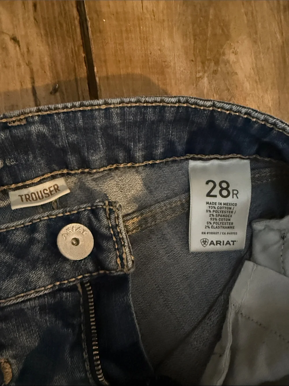 Ariat Women's Trouser Jeans in Medium Blue Wash